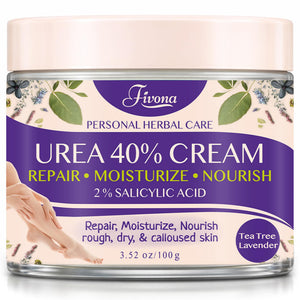 FIVONA Crema de Pies 40% Urea en envase, hidratación intensa para talones secos