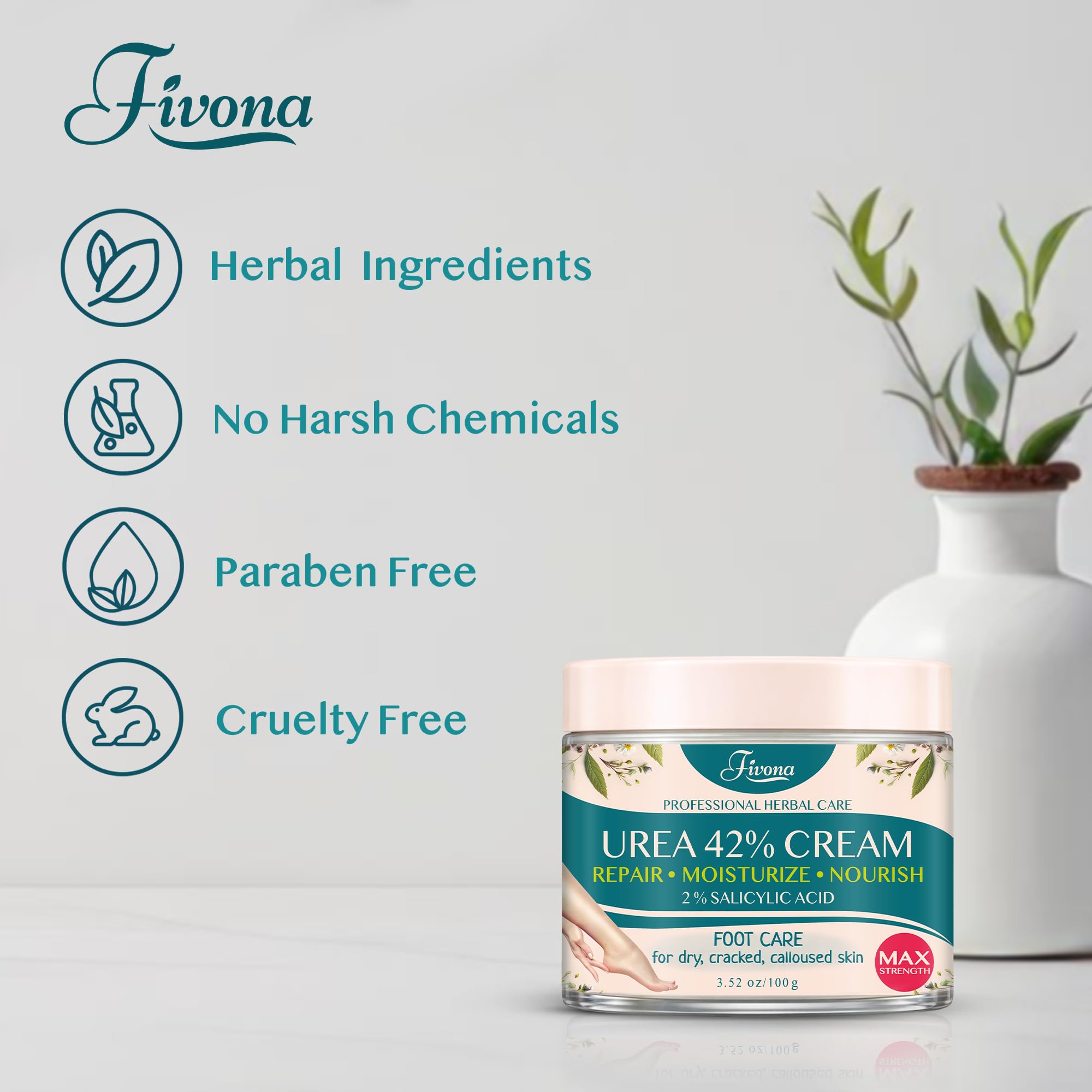 FIVONA crema-urea-42-pies-codos: suaviza codos secos.