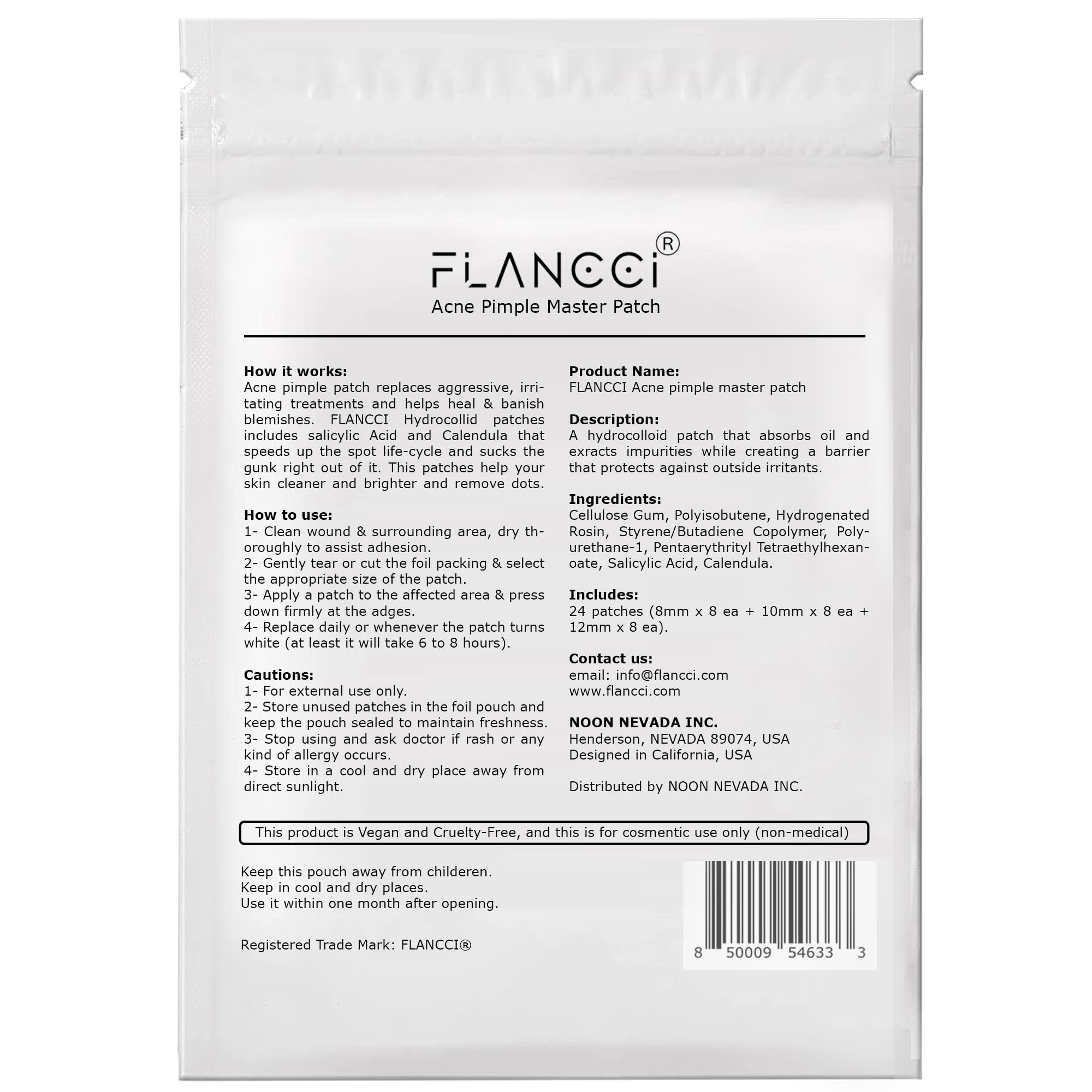 Parche Flancci: discreto y color piel, ideal para uso diario sin llamar la atención.