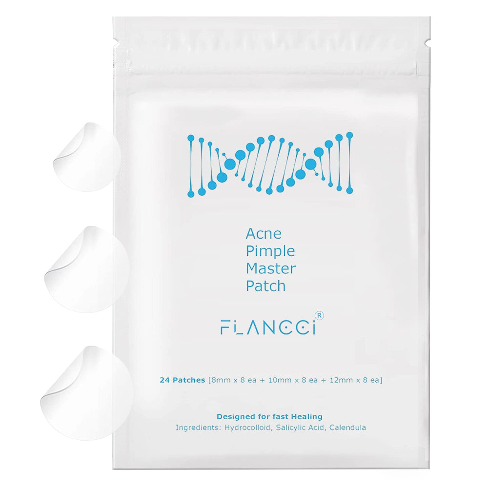 Parche Flancci: hidrocoloide con caléndula para mejorar la apariencia de granos durante la noche.