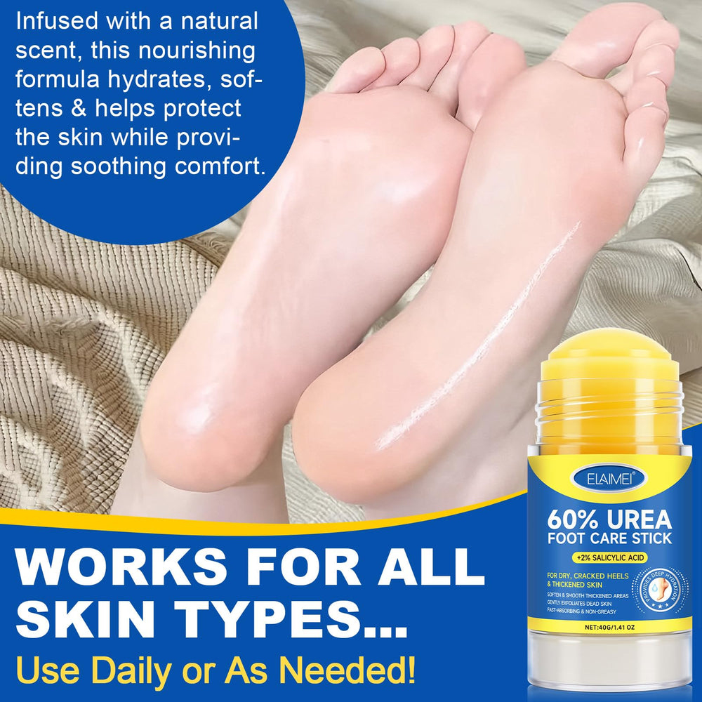 Flasture stick crema urea 60% uso diario para suavizar áreas ásperas.