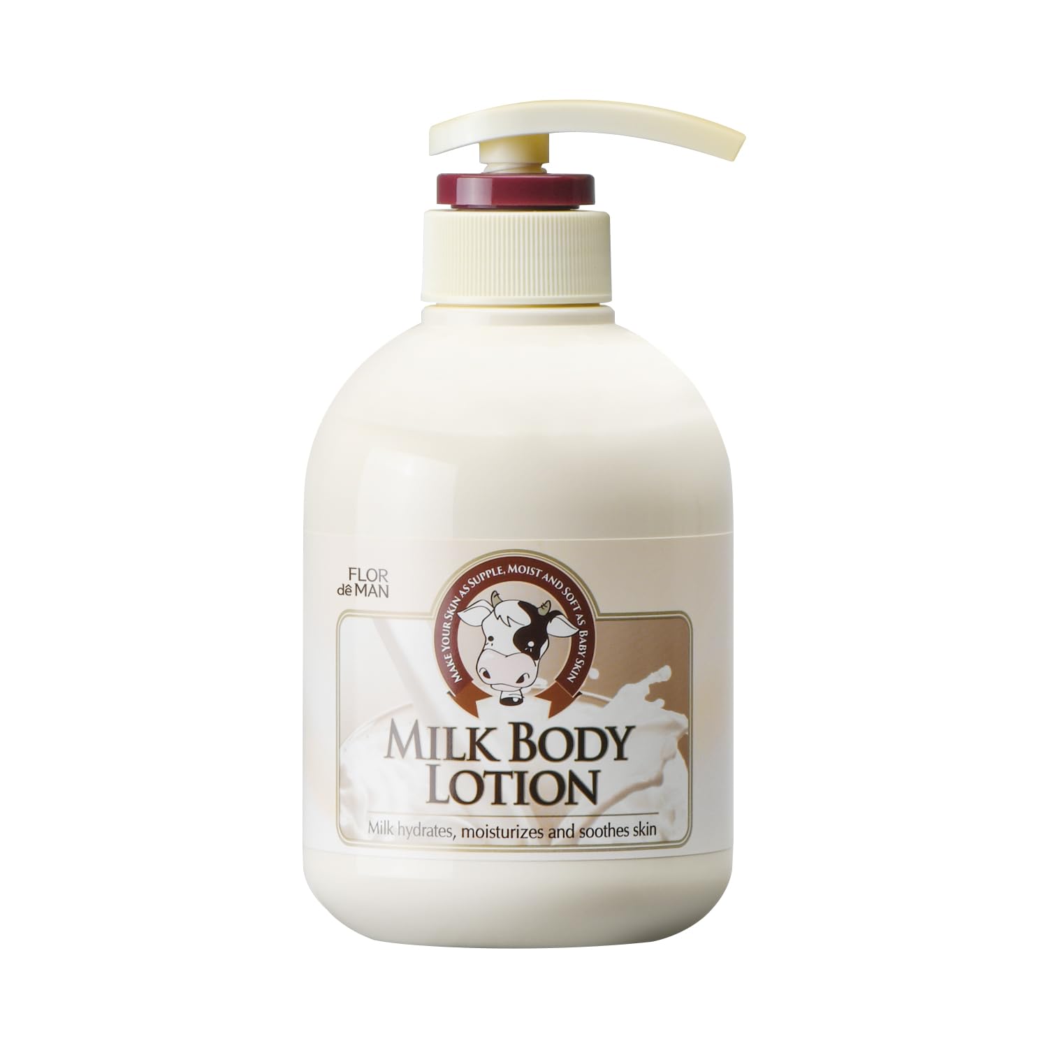 Flor de Man COSMOCOS SOMANG leche corporal 500ml, hidratación profunda para piel suave.