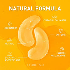 Parche Floretsio con retinol y ácido hialurónico para piel más fresca.