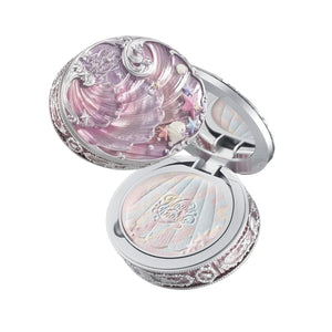 Flower Knows Shell's Jewel polvo horneado en compacto con espejo para retoques