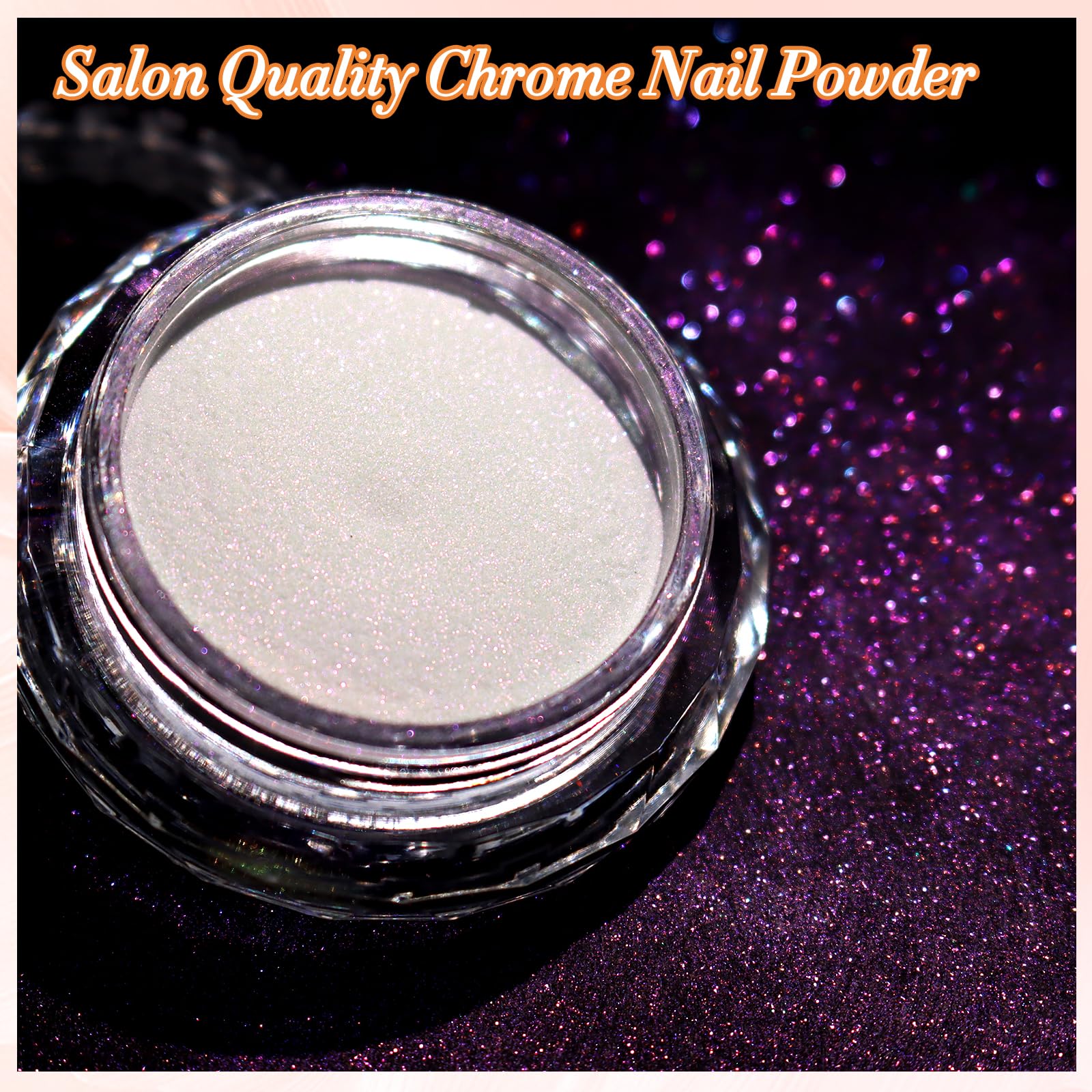 FNNZ polvo cromado aplicable en gel acrílico o uñas naturales