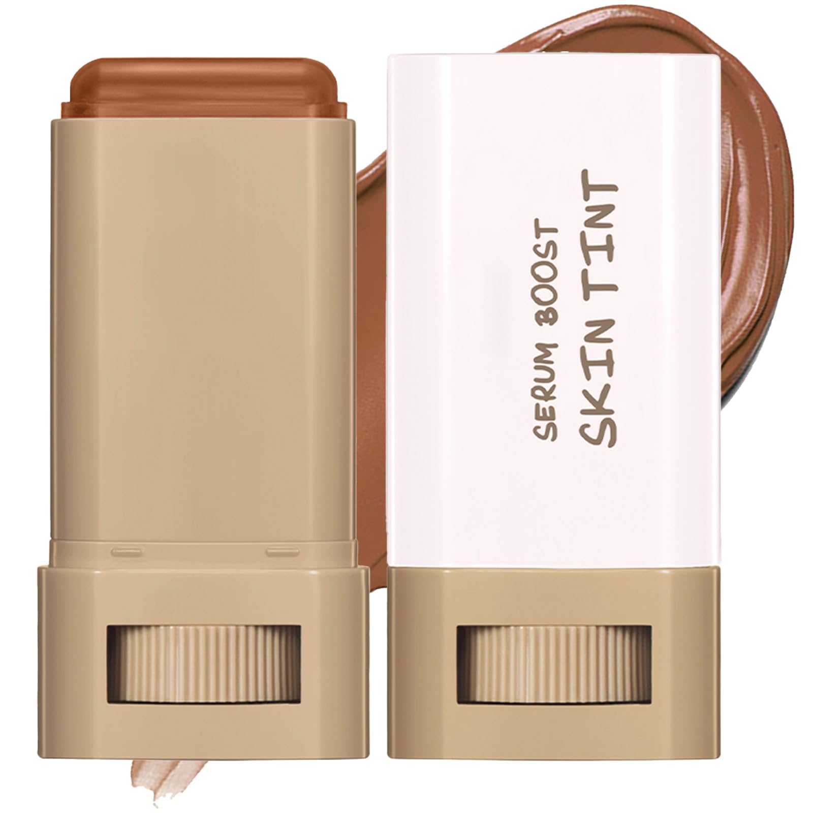 FNOLECY bálsamo-serum-stick, empaque frontal para fácil elección de tono