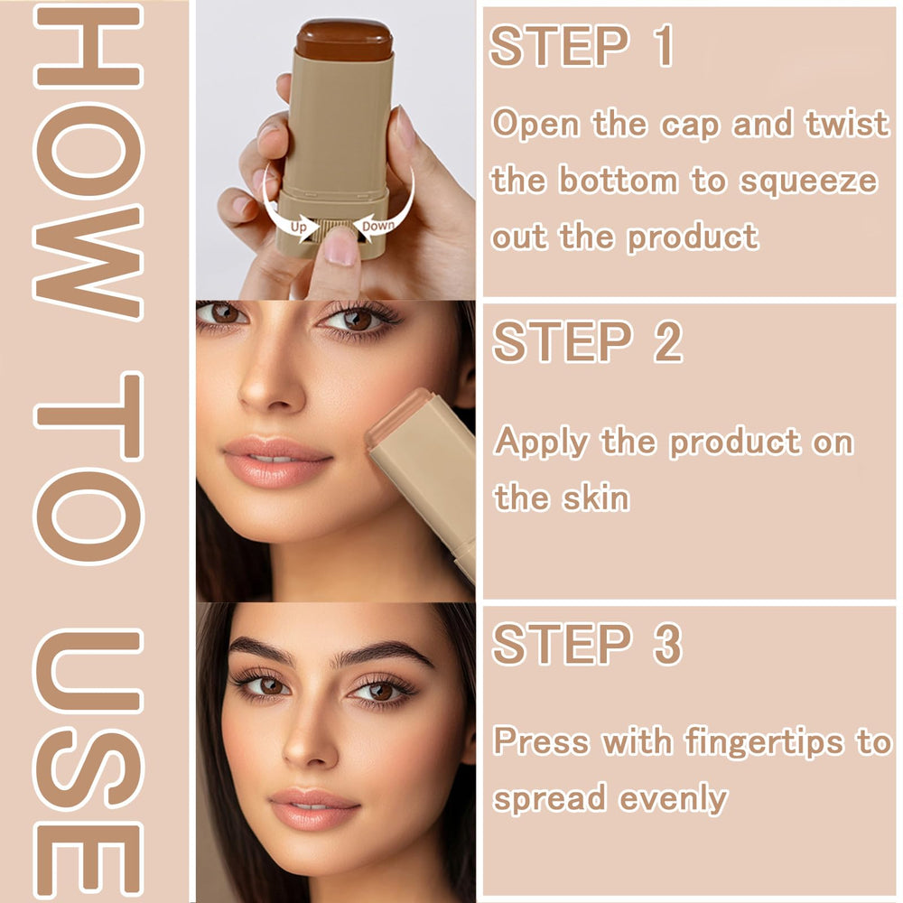 FNOLECY bálsamo-serum-stick para retoques rápidos, cabe en bolso o bolsillo