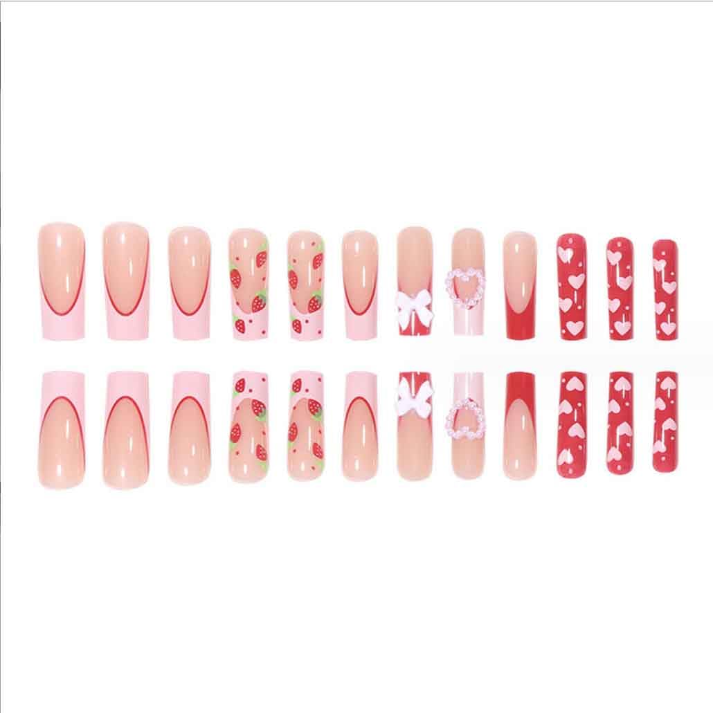 Kit Foccna de uñas pegado rápido con lima incluida para casa
