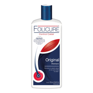 Folicure Original Champú: botella visible, uso diario para cabello sano