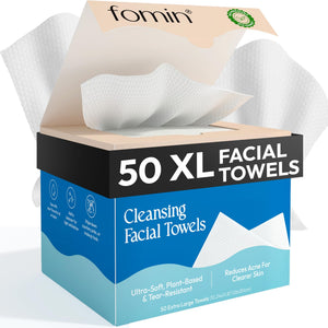 FOMIN toallita limpieza facial XL, suave y desechable para maquillaje diario