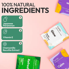 Toallitas desodorantes de viaje FOMIN con vitamina E y aloe para cuidado suave.