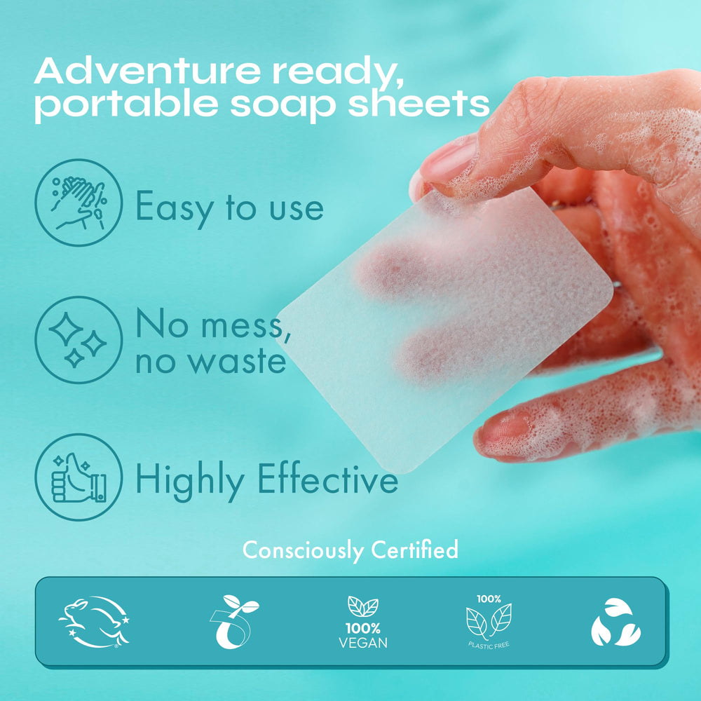 FOMIN usos múltiples de papel jabón para cuerpo y manos.