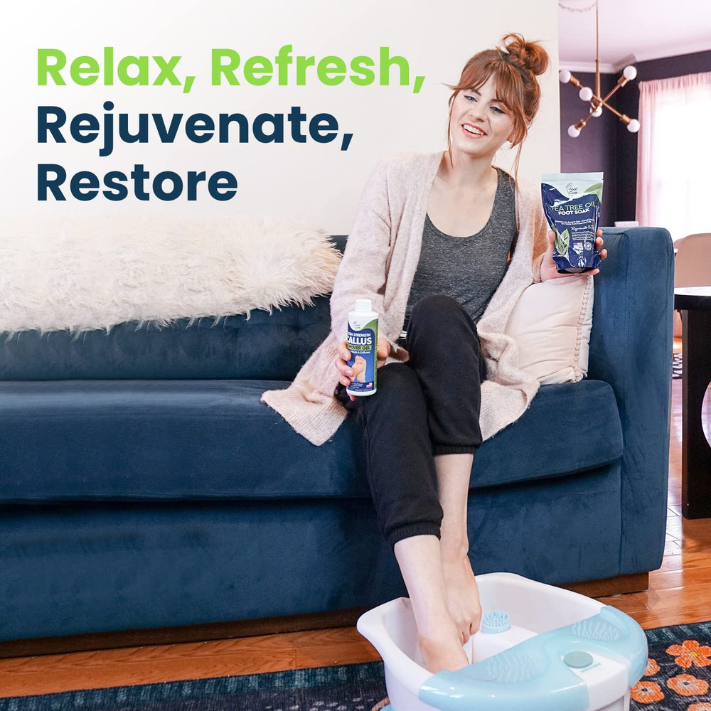 Pies relajados en baño Foot Cure: experiencia de spa en casa
