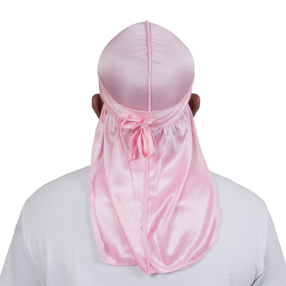 Gorro satén ForceWave rosa, ajuste cómodo que evita deslizamientos