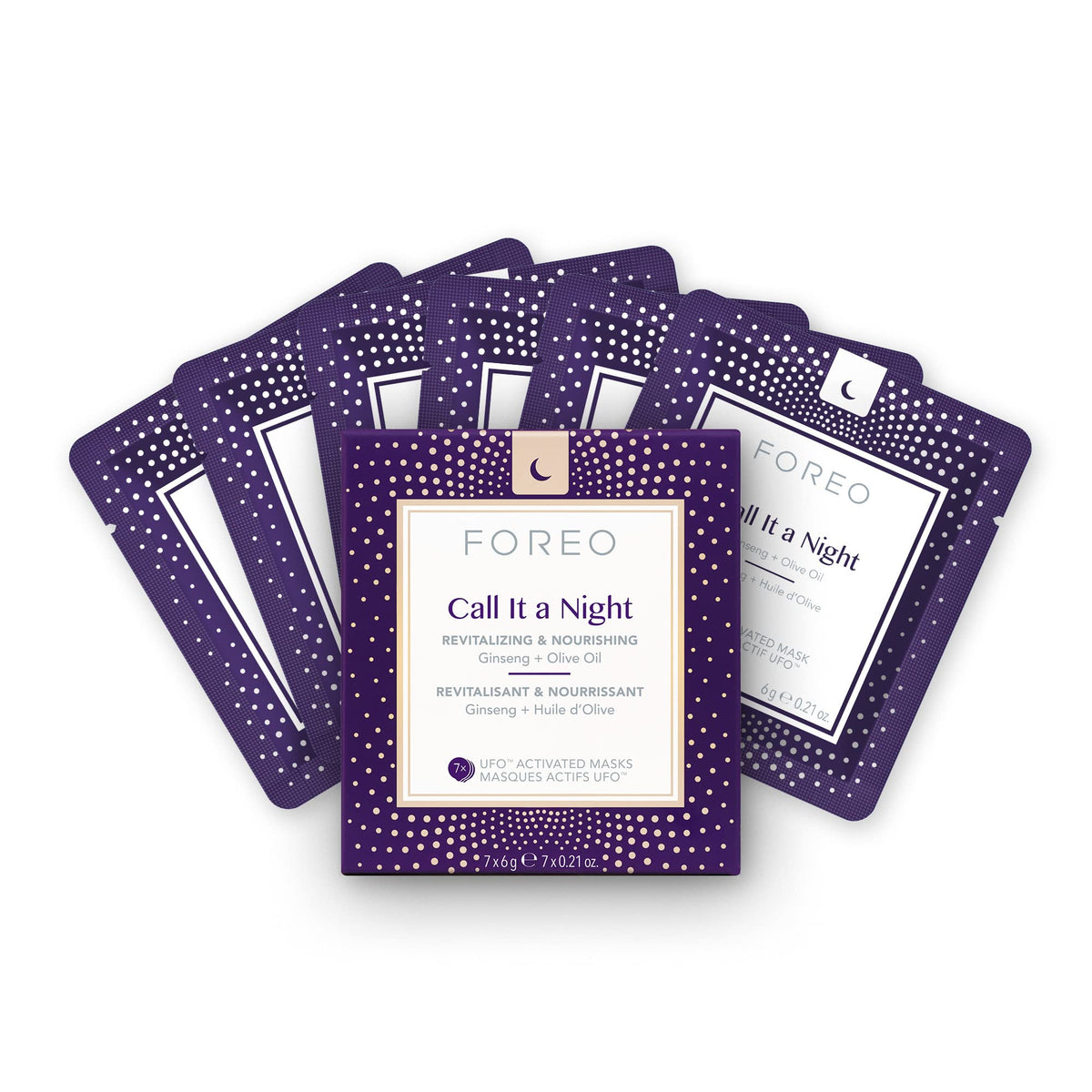 FOREO Call It A Night mascarilla UFO activada para hidratacion y proteccion nocturna