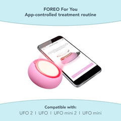 FOREO Make My Day UFO interfaz de app para controlar la rutina facial