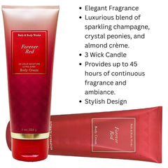 Envase Forever Red de 8 oz con empaque variado para colecciones.