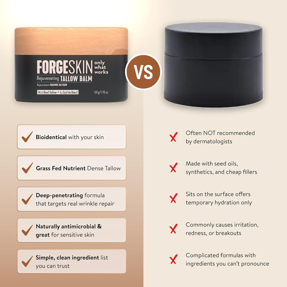Aplicación nocturna de Forge Skin para hidratación durante la noche.
