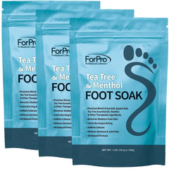 ForPro Foot Soak: botella vertida para una experiencia fresca y relajante.