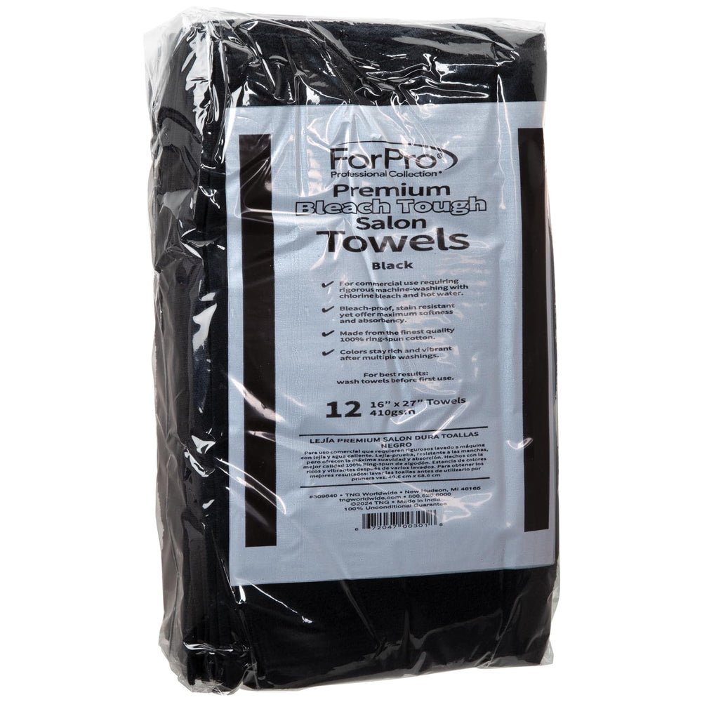 ForPro Toallas de Salón, lavado con cloro posible, color vivo tras lavados.