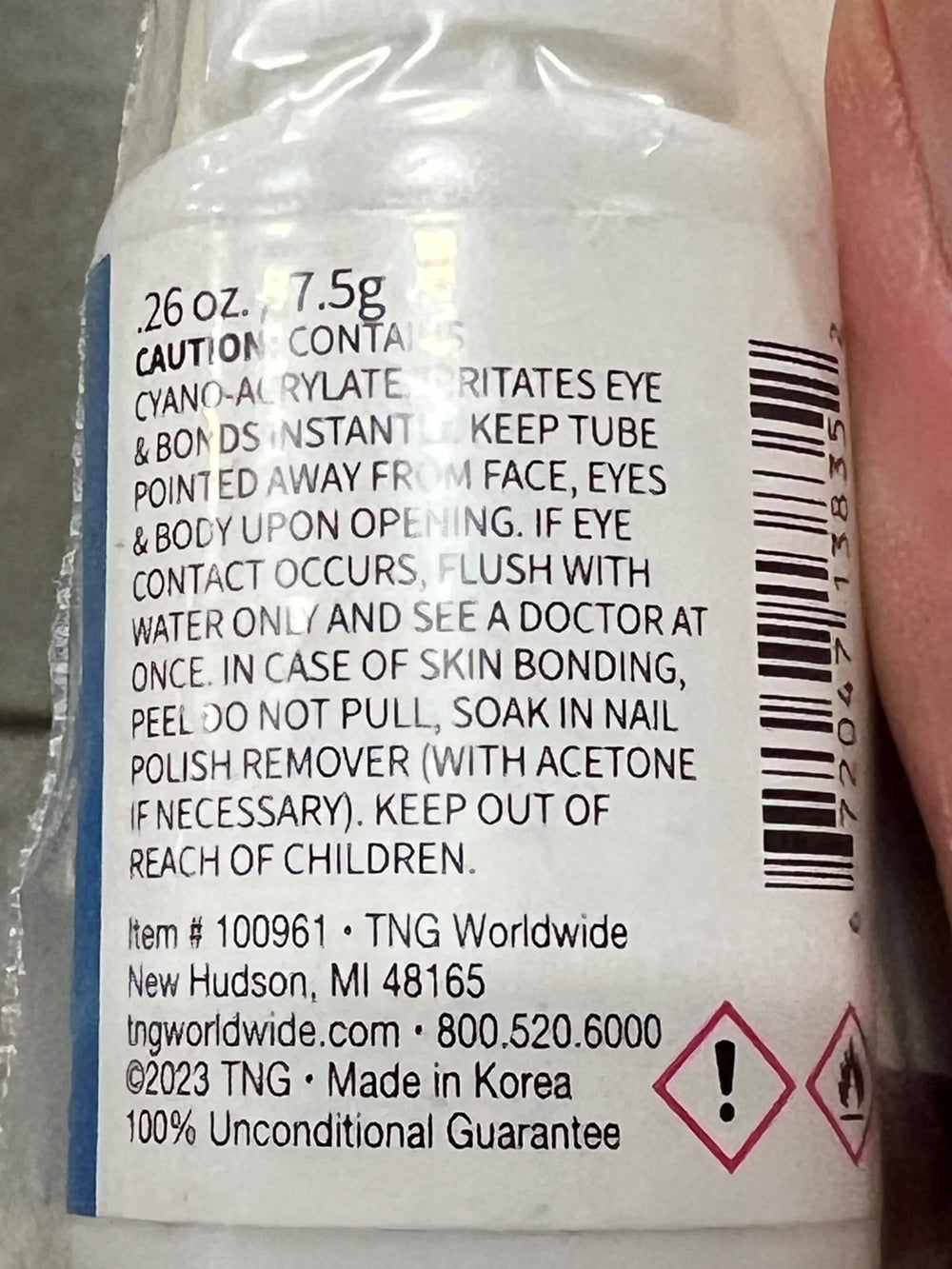 ForPro X-Factor, adhesivo de uñas de secado rápido.