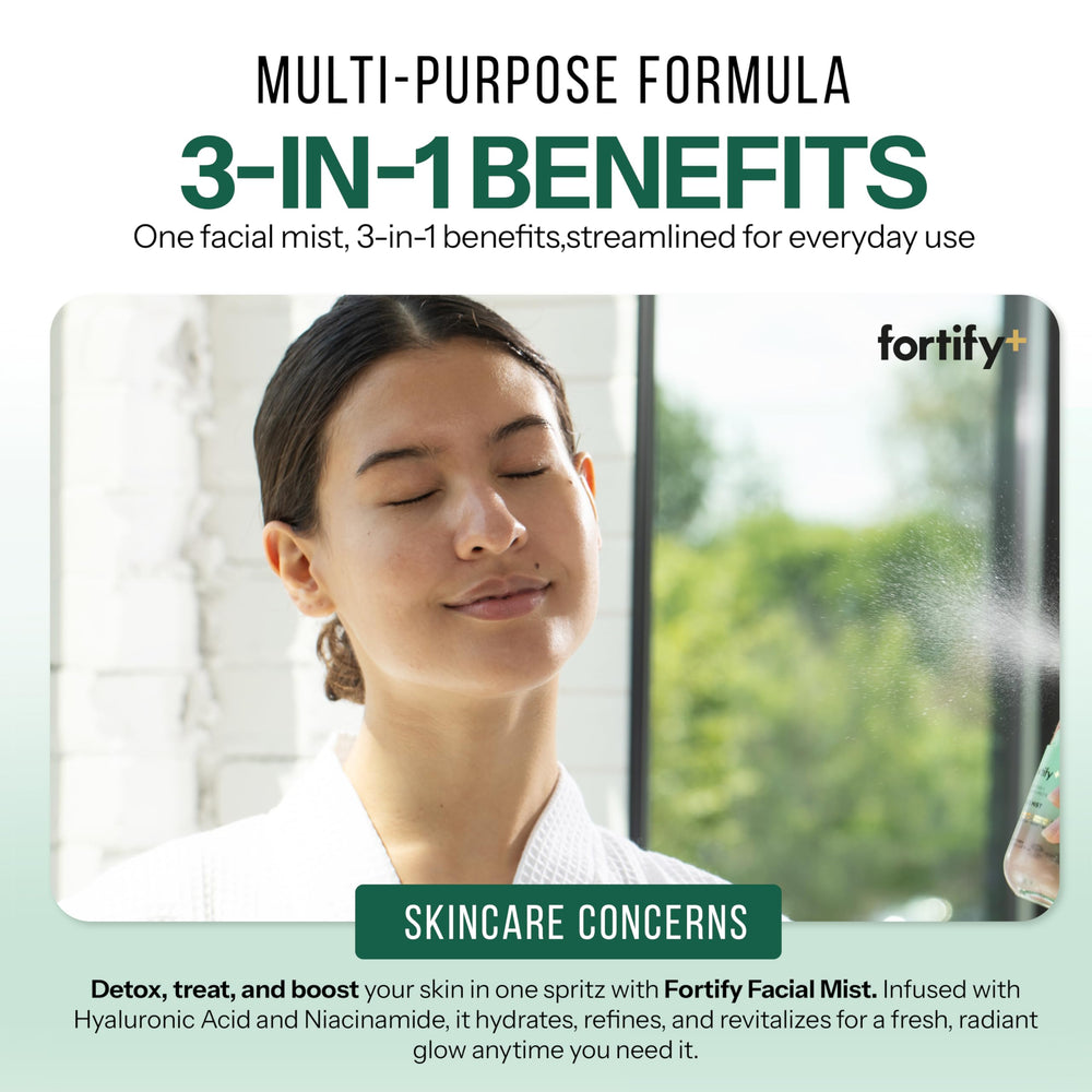 Fortify Skincare Envase minimalista - presentación limpia para tu rutina