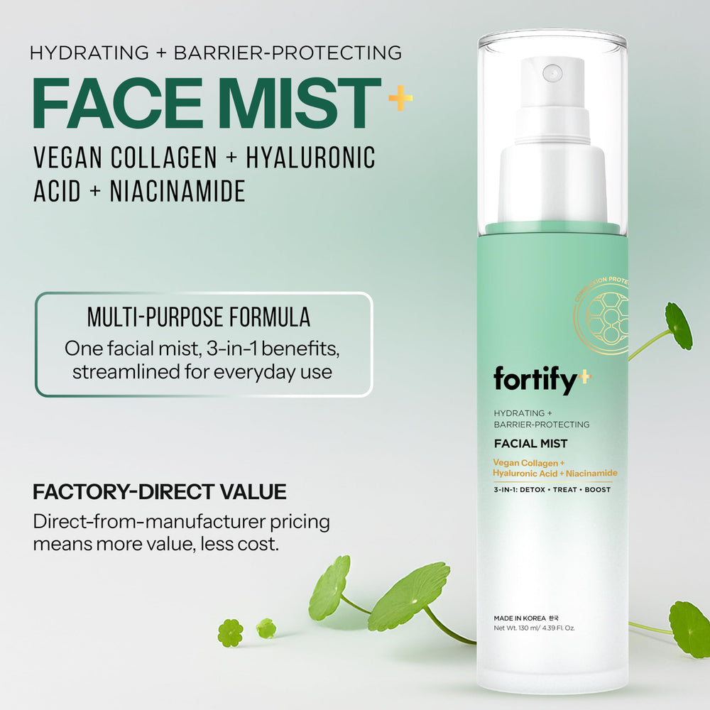 Fortify Skincare Pulverización fina - rociado facial para uso diario y refrescante