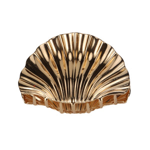 Pinza fosrisix concha dorada extragrande para peinados duraderos.