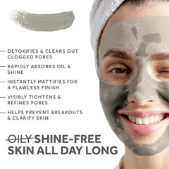 Fossil Power mascarilla facial arcilla bentonita para piel radiante.