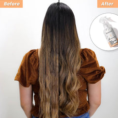 FoxyBae biotina favorece cabello más resistente y saludable al usar este spray.