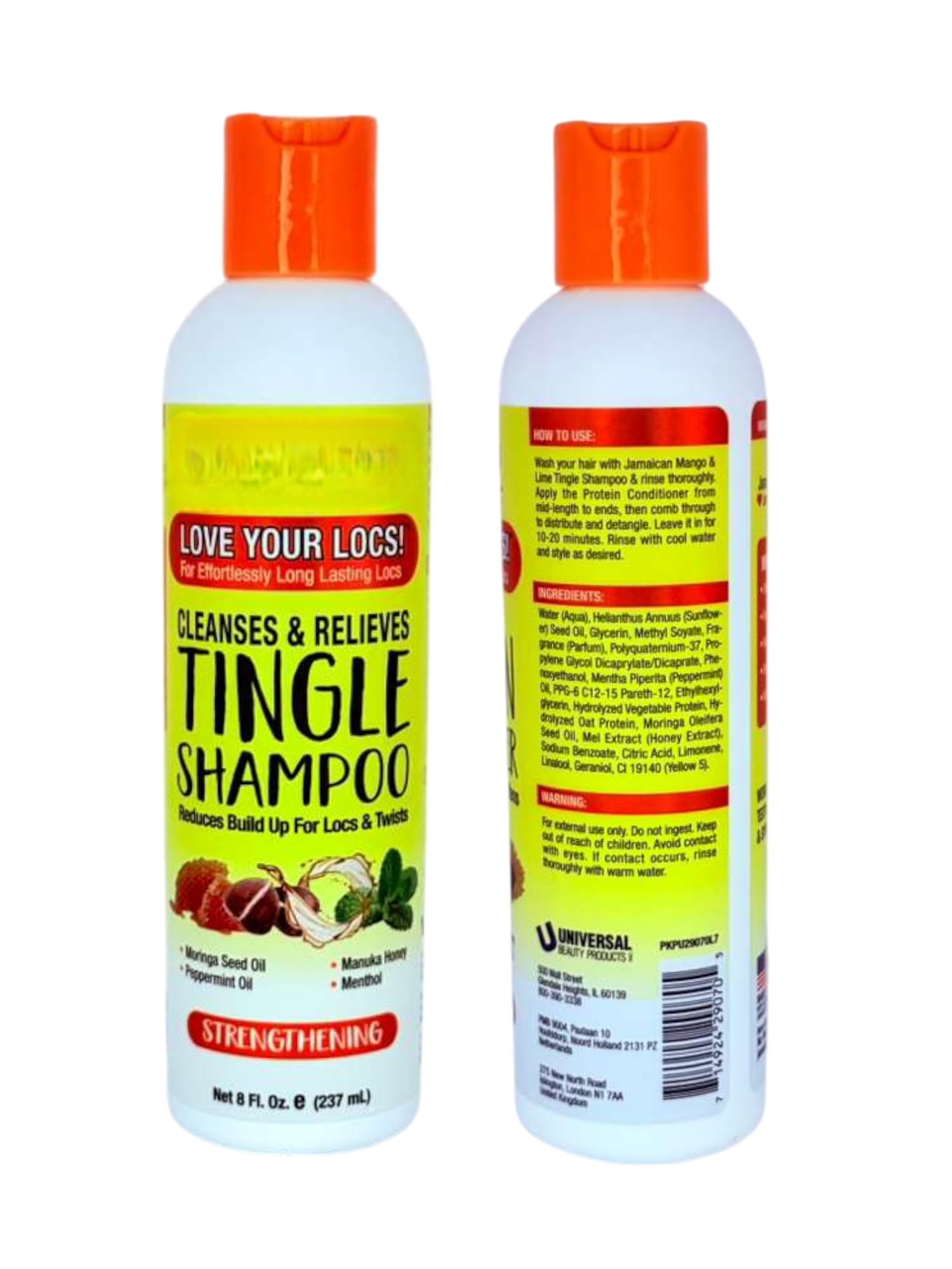 Fragancia tropical Mango y Lima que acompaña el peinado y perfuma ligeramente.