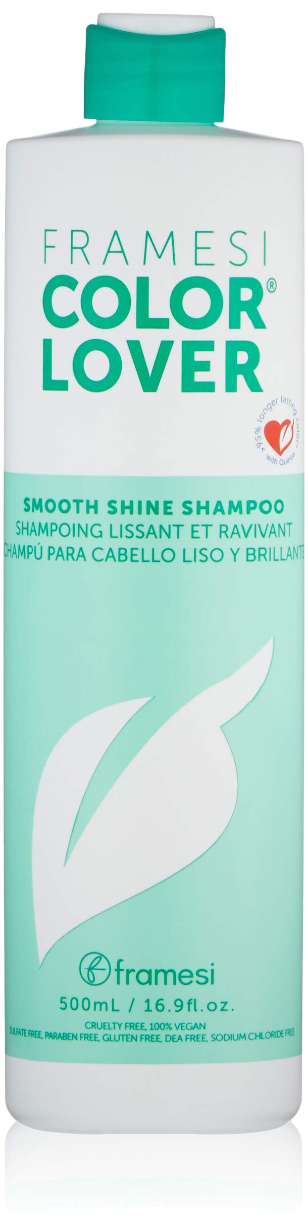 Framesi Smooth Shine: botella en primer plano, suavidad y protección del color.
