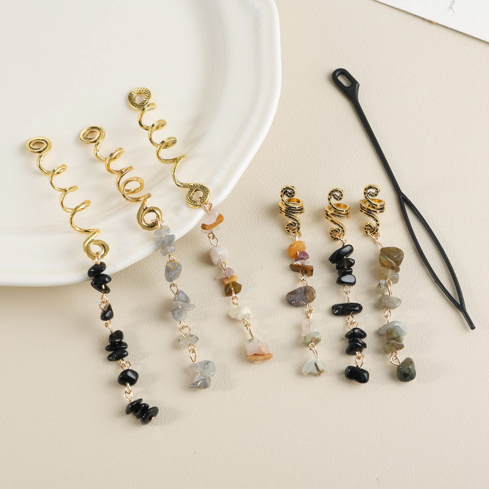 FRDTLUTHW joyas para cabello con diseño retro, toque único
