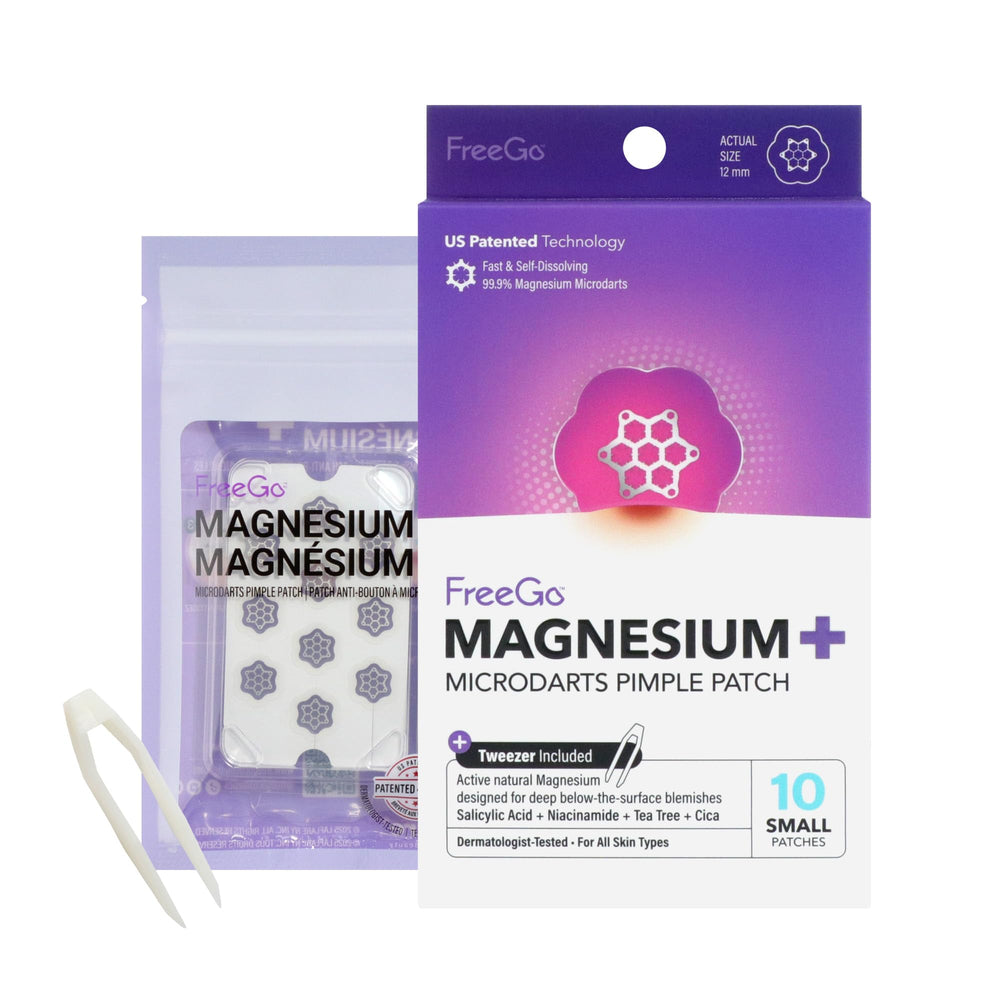 FreeGo microdardos de magnesio para imperfecciones, empaque compacto para tratamiento puntual