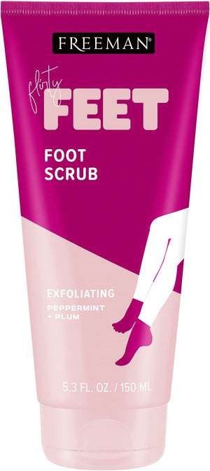 Freeman exfoliante de pies cremoso con menta y ciruela para suavizar la piel de los talones.