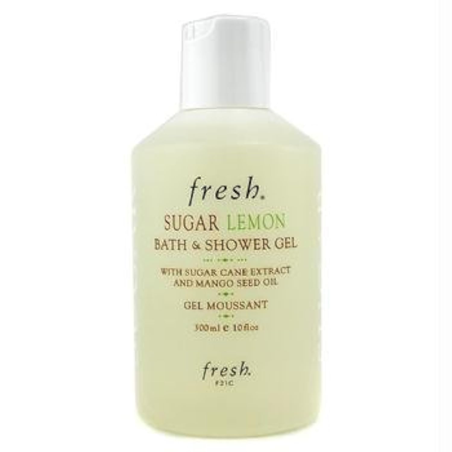 Gel Fresh limón azucarado, botella iluminada para despertar los sentidos durante la ducha.