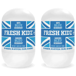 Fresh Kidz Roll-On Azul, frasco, ideal para piel sensible.