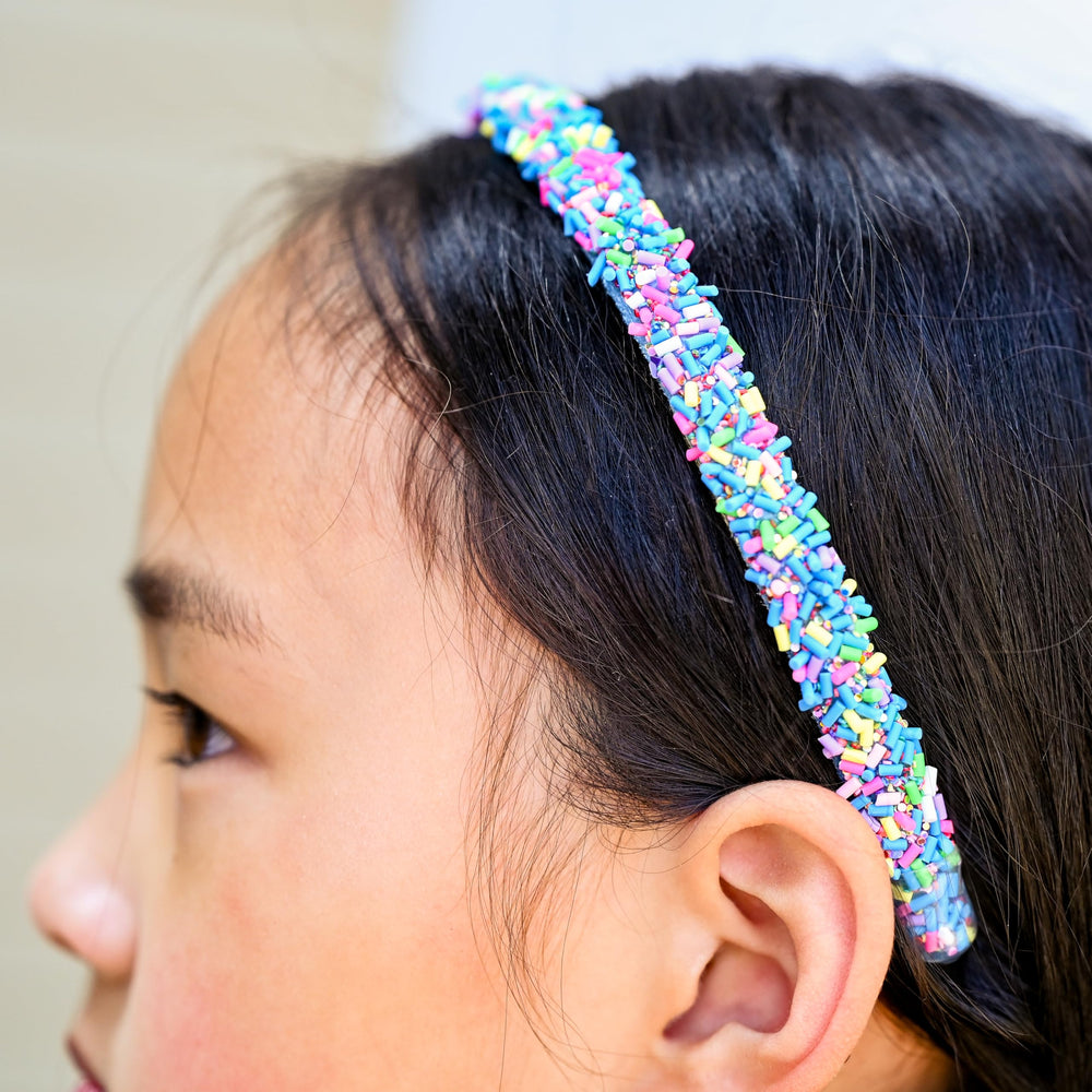 Conjunto de 4 diademas finas con lentejuelas de FROG SAC.