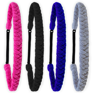 FROG SAC diademas trenzadas con ajuste flexible para uso diario de niñas.