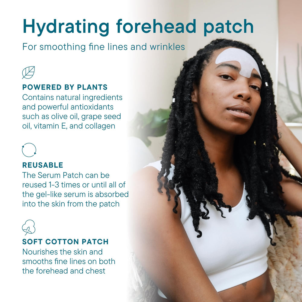 Parche Frownies con serum en textura gel para la frente, aporta hidratación rápida.