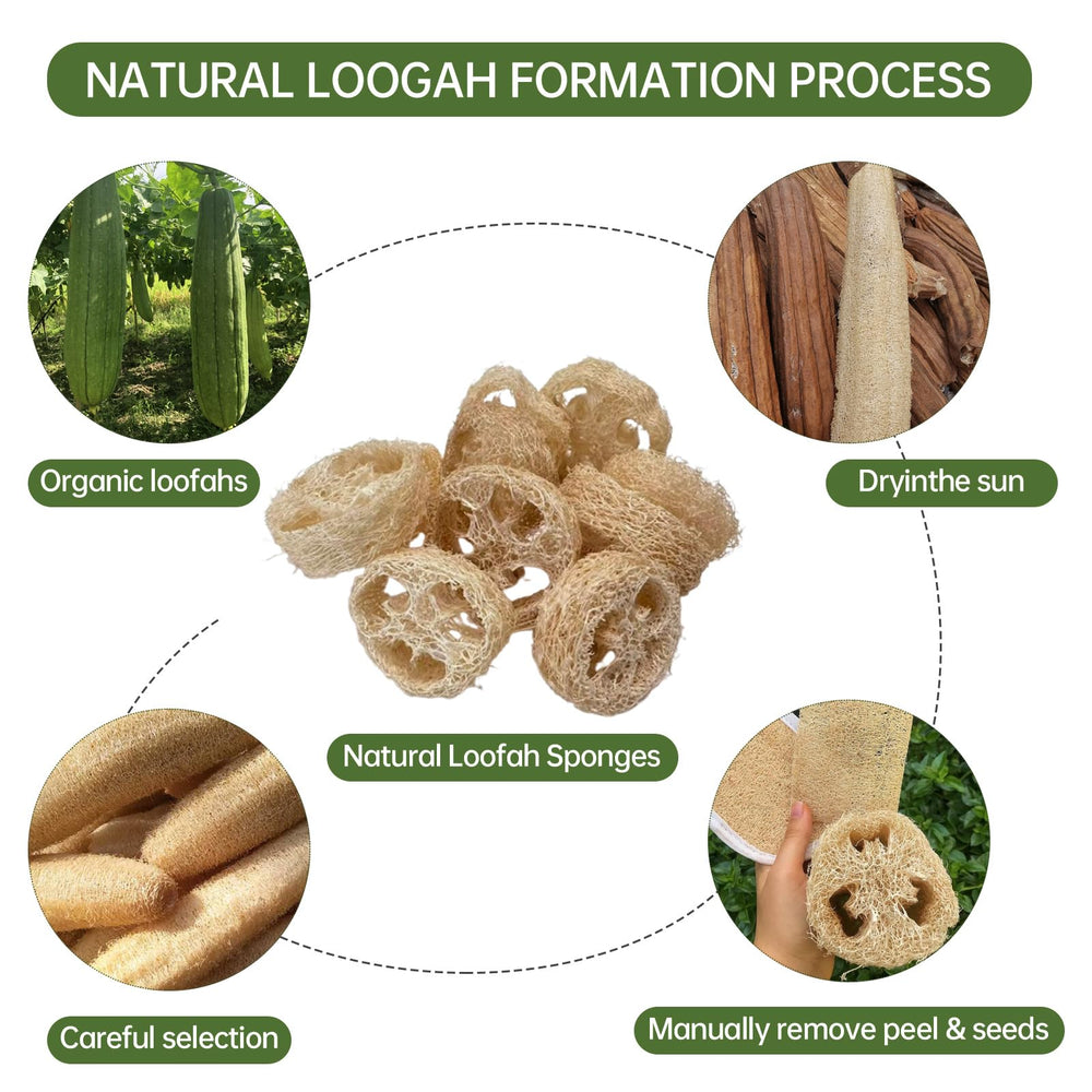 Luffa de 20 piezas FRTIM para uso múltiple en baño