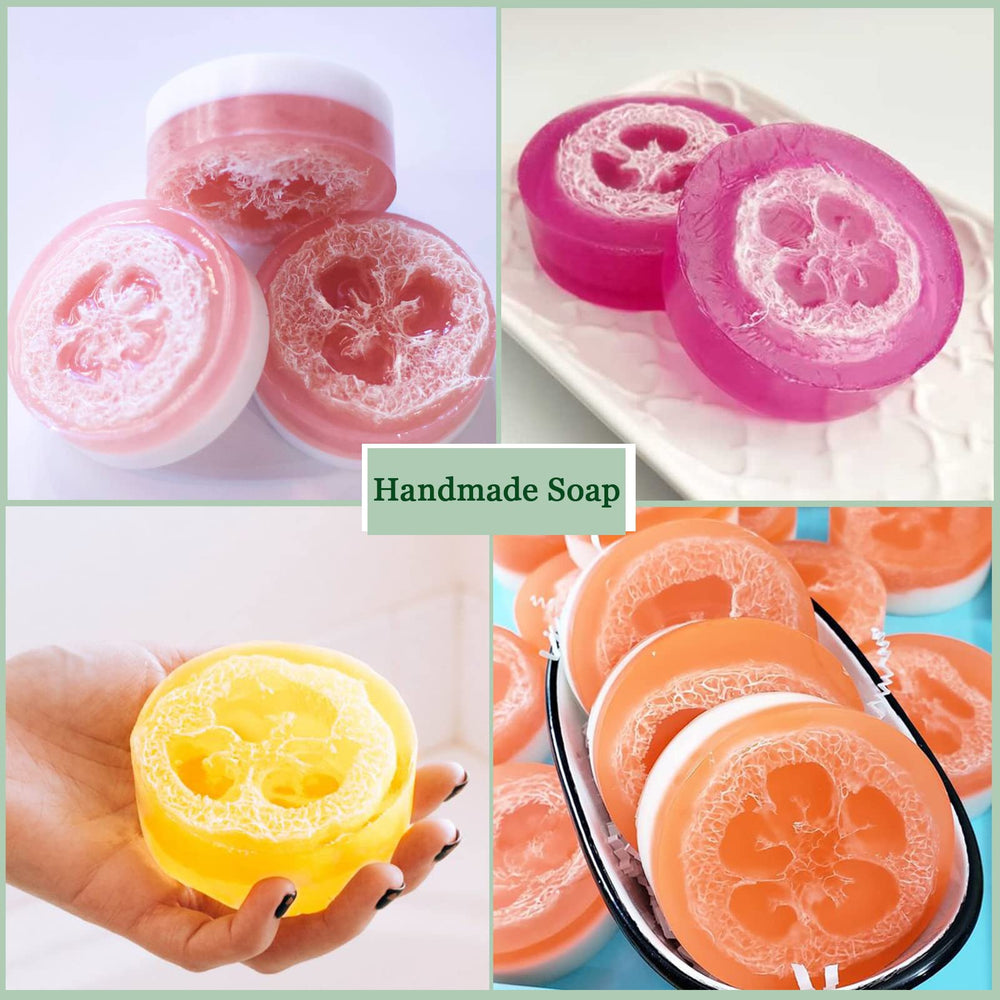 Rodajas orgánicas de luffa FRTIM para exfoliar el cuerpo en la ducha
