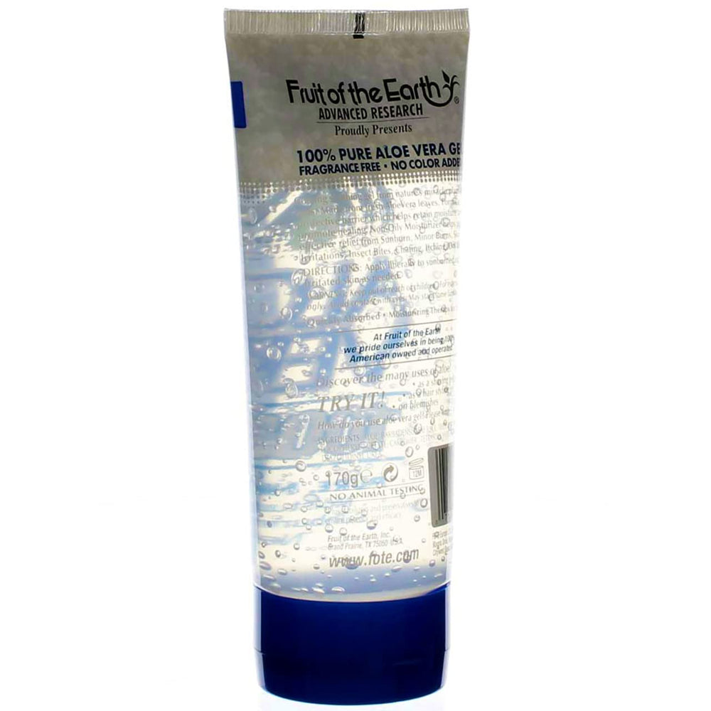 Fruit of the Earth Aloe Vera 100% Gel cuidado piel sensible, uso suave