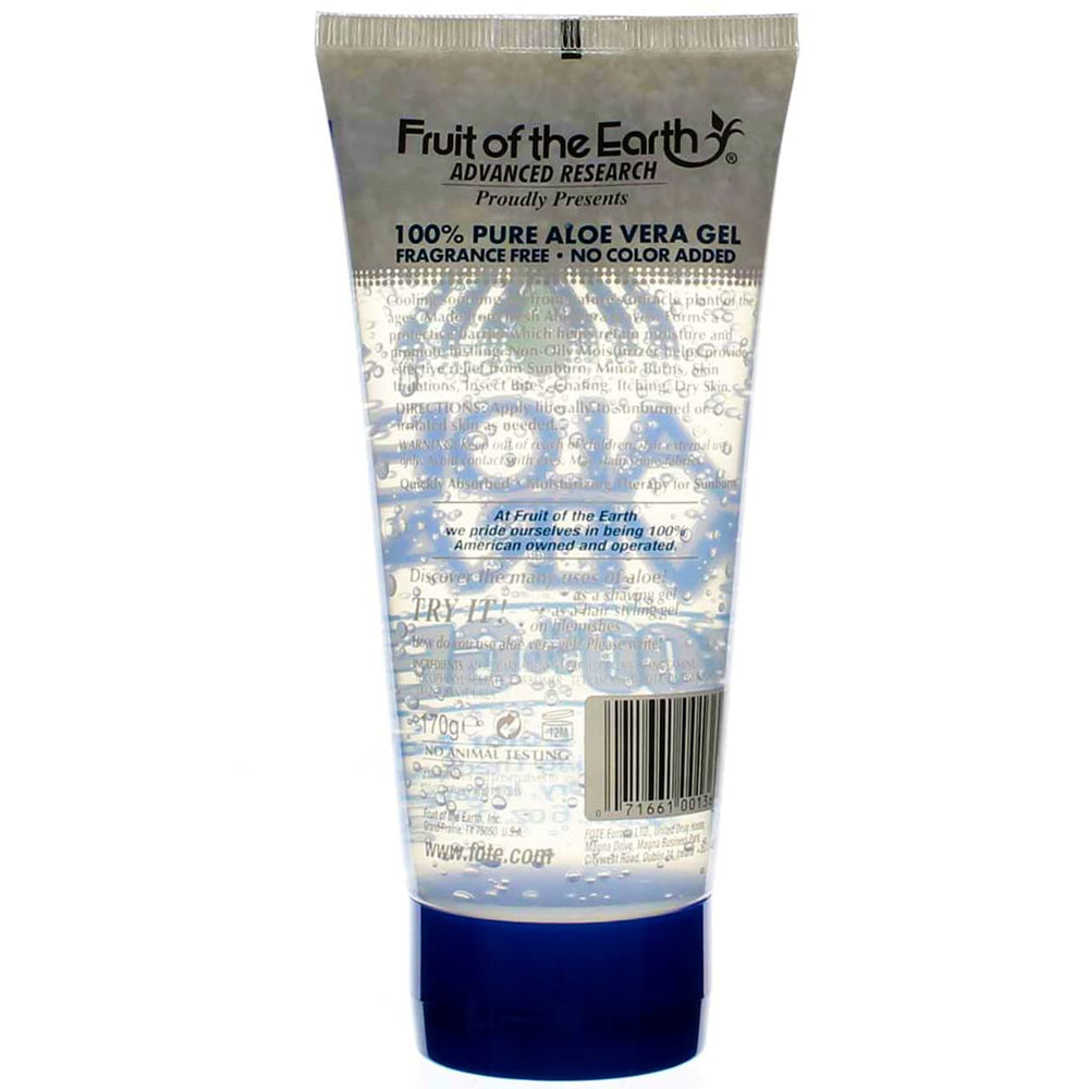 Hidratación para piel seca con gel sin aceites de Fruit of the Earth.