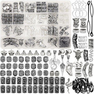 Clips Viking de Fscwlmon para trenzas de metal, fijación duradera