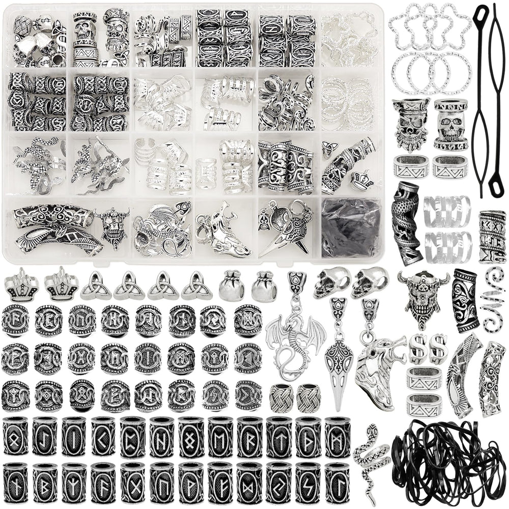 Clips Viking de Fscwlmon para trenzas de metal, fijación duradera