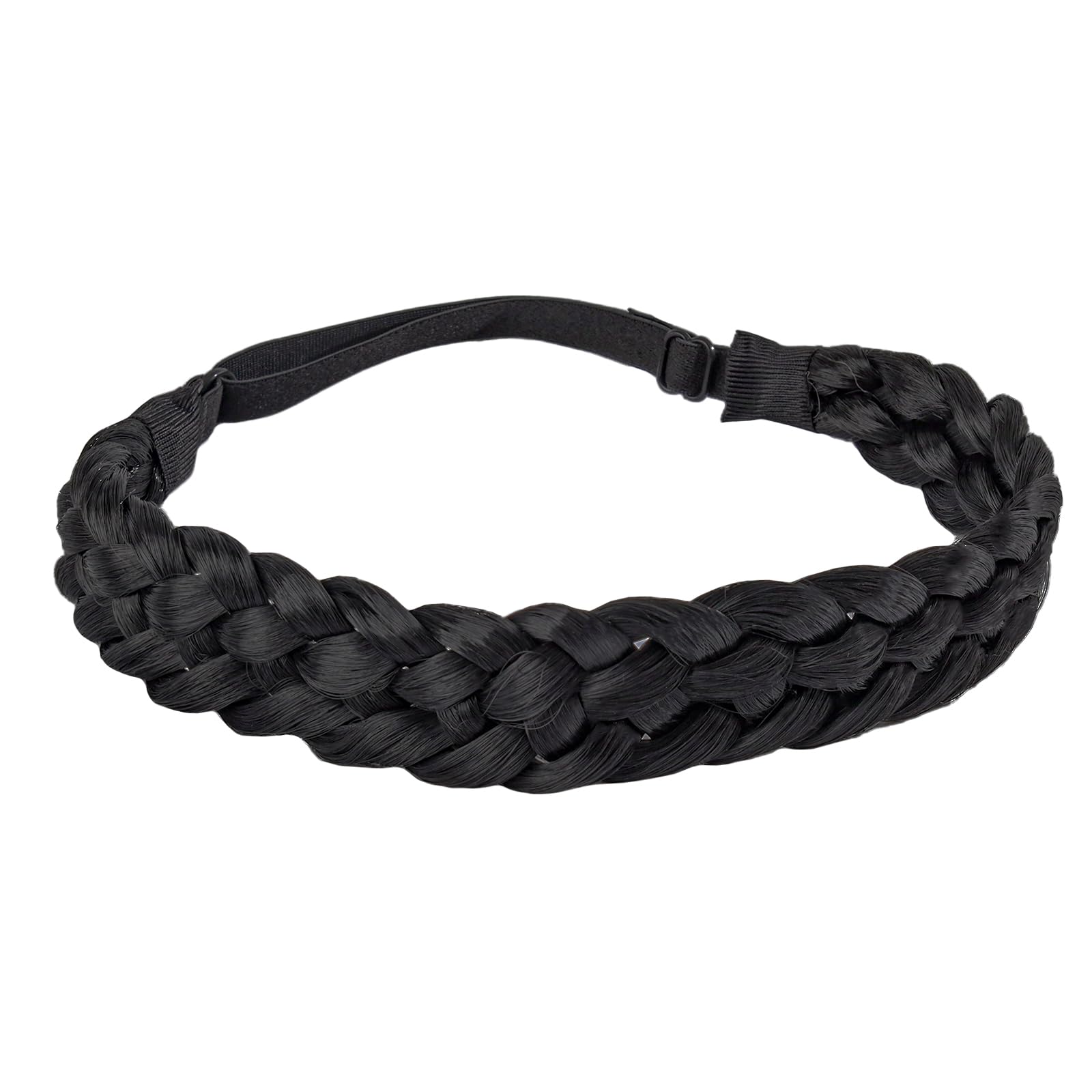 Fumwase banda trenzada 5 hilos, negro, aporta volumen y estilo duradero