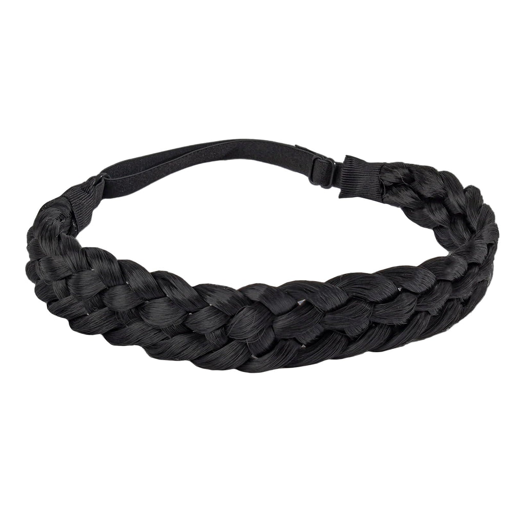 Fumwase banda trenzada 5 hilos, negro, aporta volumen y estilo duradero