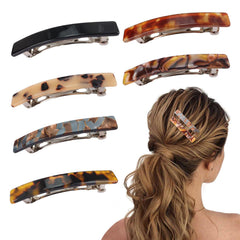 Broches Fumwase para cabello azul-marrón, sujetan el peinado con elegancia.
