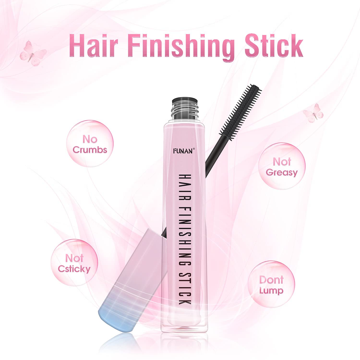 FUNAN Stick de acabado capilar, aplicación fácil para peinados sin esfuerzo.